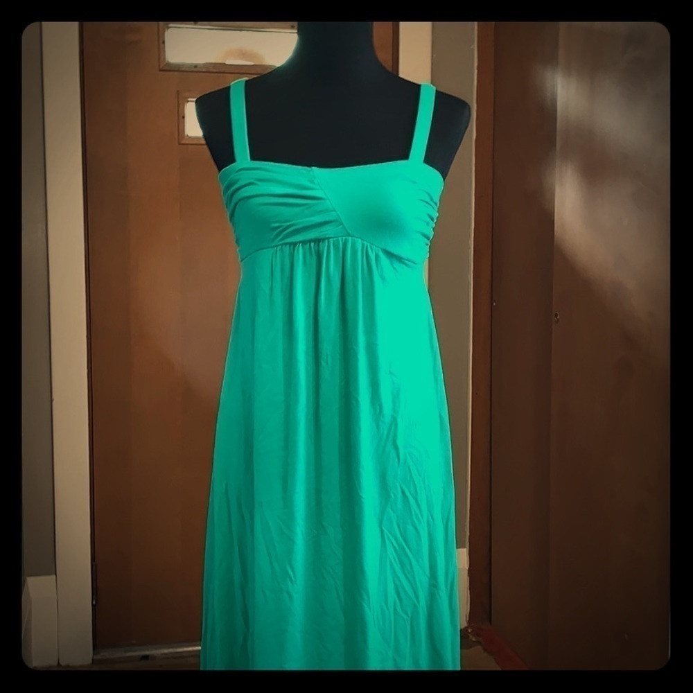 Old navy green maxi dress size small